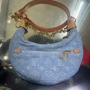 Louis Vuitton Loop Blue Denim Sky Bag